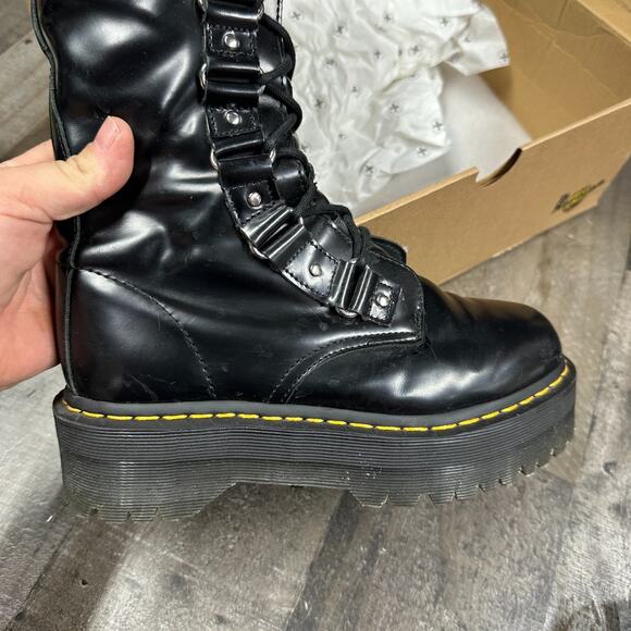 Dr Martens 1B60 BRITAIN XL knee high quad platform zipper boots UK 5 EU 38 US 7 - Picture 9 of 16